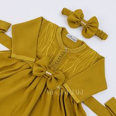 Elegant Yellow Kaftan For Festive Occasions, Elegant Dabka Pant Set For Eid, Elegant Long Sleeve Matching Set Dresses, Elegant Long Sleeve Sets With Dabka Details, Elegant Long Sleeve Sets With Dabka, Elegant Long Sleeve Sets For Celebrations, Elegant Wedding Matching Sets, Elegant Kaftan For Eid Celebration, Elegant Sets With Dabka For Summer