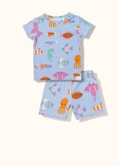 Under the Sea Pajama Set – Loocsy Mermaid Pajamas, Pajamas For Kids, Window Writing, Animal Pajamas, Navigation Design, Toddler Stuff, Be Silly, Toddler Pajamas, Summer Pajamas