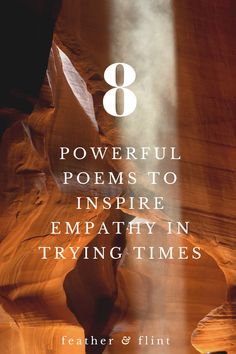 the title for 8 powerful poem's to inspire empathyn trying times