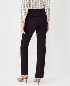 Elevate your wardrobe with the timeless elegance of Ann Taylor's Tall Mid Rise Sophia Straight Pant in Atlantic Navy. Perfectly tailored to flatter, these pants offer a sophisticated straight-leg silhouette that skims the legs for a chic, structured look.

- Size: 4 (Tall)
- Color: Atlantic Navy
- Material: 65% Polyester, 32% Rayon, 3% Spandex
- Fit: Tailored and fitted
- Rise: Mid rise, sits 2 1/4" below natural waist
- Length: Full length with a 34" inseam and 15 3/4" leg opening
- Garment Car Womens Closet, Knitted Suit, Tall Pants, Leg Design, Women's Wardrobe, Navy Pants, Navy Women, Straight Pants, Polished Look