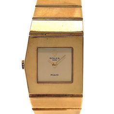 Rolex, Queen Midas, Ref. 9768 Rolex Wrist Watch, Rolex Bracelet, Rolex Cellini, Vintage Timepiece, Gold Rolex, Late 1960s, Vintage Rolex, Ring Watch, Yellow Gold Bracelet