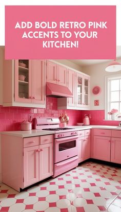 Want to create a unique retro kitchen? Our guide offers design tips to add a stylish pink touch, making your kitchen one of a kind. Visit to explore our retro makeover tips and start styling today! Offers Design, Makeover Tips