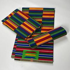 6-Yards high quality Kente African print fabric 100% cotton. Ideal fabric for all season garments, crafts, decorations. Great to bring your native outfit to life. Free shipping for all domestic order Color: Multicolor. African Material Print Fabrics, Diy Party Dress, African Material, Native Outfits, Wax Fabric, African Print Fabric, Ankara Fabric, African Jewelry, Wax Print