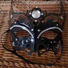 Description: Black Women's Masquerade Mask Gender: Women Size: *Measurements Are Approximate See Pictures. Color: Black Material: Light Medal Condition: Nwt; Excellent No Visible Flaws. Smoke And Pet Free Home. Will Ship As Soon As Possible. Thank You For Supporting Small Businesses. Reasonable Offers Excepted. Black Masquerade, Black Masquerade Mask, Green Kimono, Pink Kimono, Masquerade Mask, Colorful Party, Perfume Spray, Halloween Women, Pearl White