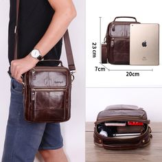 Item Type: Handbag Gender: Men Size: 23 x 20 x 9 cm / 9 x 7.8 x 3.5 inch Lining Material: Polyester Package Includes: 1 x Bag Portable Handheld Leather Shoulder Bag, Portable Handheld Leather Bags, Portable Leather Handheld Bags, Portable Leather Tote Shoulder Bag, Modern Portable Brown Bag, Portable Handheld Leather Satchel, Portable Leather Handheld Satchel, Casual Portable Leather Bags, Casual Business Portable Bag