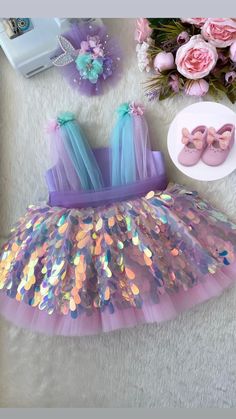 Along with the dress, a mermaid themed hair clip is sent as a gift. 🎁Handmade dresses for your baby. Made with tulle. It is prepared with a soft cotton lining. It has a zipper on the back, very easy and comfortable to wear.  👉🏻buy dress and shoes option for shoes 👉🏻 you can leave a message for more questions  👉🏻 it is a handmade dress that you can prepare for the person. Very dense tulle layers are used, very fluffy, personalized color options are available, you can customize  ✈️Delivery within 1-5 days by express shipping to many countries 💝 Purple Mermaid Tutu Dress For Dress-up, Pink Mermaid Dress For Summer, Purple Ruffle Mermaid Hem Dress, Purple Mermaid Hem Dress With Ruffles, Purple Ruffled Dress With Mermaid Hem, Cute Multicolor Dresses For Wedding, Playful Tulle Dresses For Party, Purple Tutu Dress For Summer Costume Party, Purple Princess-style Mermaid Dress In Tulle