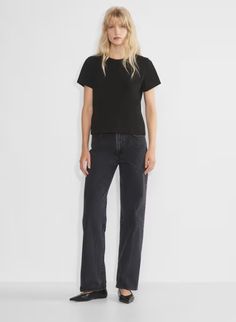 THE FARRAH HI-RISE WIDE JEAN | Aritzia Aritzia Jeans, Fall Activewear, Super Puff, Slim Hips, 70s Look, Wide Jeans, Zip Sweater, Lightweight Jacket, Leg Jeans