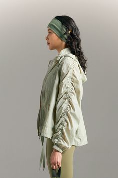 Classic wind breaker jacket with its signature loose and comfortable fit wear. It is best to style with legging to complete the unique outfit. Wrinkled Long Sleeve Tops For Fall, Spring Cotton Windbreaker For Outdoor, Oversized Hooded Spring Windbreaker, Oversized Hooded Windbreaker For Spring, Oversized Windbreaker For Spring Outdoor, Versatile Long Sleeve Windbreaker For Fall, Spring Stretch Windbreaker With Long Sleeves, Relaxed Fit Windbreaker For Spring Outdoor Activities, Relaxed Fit Spring Windbreaker For Outdoor