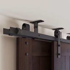 Double Track Bypass Ceiling Mount Barn Door Hardware Double Sliding Bypass Door, Bypass Modern Barn Doors, Double Barn Doors Sliding One Way, Pole Barn Sliding Door Track, Bypass Barn Door With Window, Double Bypass Barn Doors Modern, 4 Ft Sliding Barn Door, Barn Door From Ceiling Hang, Interior Bypass Sliding Doors