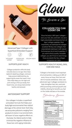 Glow Collagen Tranont, Tranont Glow Before And After, Tranont Glow, Health Benefits Of Collagen, Network Marketing Quotes, Collagen Benefits, Healthy Lifestyle Quotes, Collagen Supplements