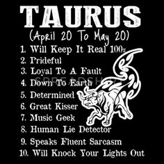 the zodiac sign for taurus is shown in black and white on a dark background