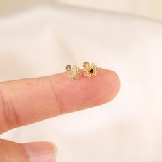 Metal: 14K solid gold, Not Plated or Gold Filled Available Gold color: Yellow gold  Stone: Garnet/Moissanite Thickness: 0.82mm (20G) , 1.0mm (18G), 1.2mm (16G) Stamp: 14K on top or 14K gold back, no stamp on titanium back, ★Sold as single piece ★Threadless Push Pin (Flat Back) ★ We have two different materials of Push back for you choose: ● One is 14K solid gold with length : 6mm(standard), 8mm, 10mm (long)  ● Another is implanted grade titanium push back in size 5mm(short) 6mm 8mm and 10mm(long Delicate Gold Cubic Zirconia Cartilage Earrings, Dainty Yellow Gold Piercings With Cubic Zirconia, Dainty Yellow Gold Cubic Zirconia Piercings, Gold Dainty Cubic Zirconia Cartilage Earrings, Dainty Gold Cartilage Earrings With Cubic Zirconia, Dainty Diamond Gold Piercings, Delicate Gold Cartilage Earrings, Dainty Gold Plated Cartilage Earrings, Dainty Gold Plated Pierced Cartilage Earrings