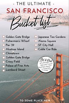 the ultimate san francisco bucket list