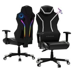 This GTRACING gaming chair is designed with ergonomic comfort at its core, offering exceptional support and adjustability to ensure hours of gaming feel like minutes. It stands out with its sleek and modern design, accented by a vibrant LED RGB light band that adds a unique, immersive touch to your gaming setup. The RGB light band can be customized to match your mood or gaming theme, providing an extra layer of personalization and excitement. It also performs exceptionally well. With high-densit Bluetooth Speakers, Gaming Setup, Lumbar Support, Gaming Chair, Rgb Led, Led Lighting, Fabric Covered, Sleek Design, Density