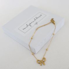 Your wrist will look even better with this adorable bow knot bracelet! Made of titanium steel it layers well with other bracelets or looks lovely on its own. Complete the matching set with the bow knot necklace. Dainty Jewellery, Bow Bracelet, Knot Bracelet, Bow Knot, Knot Necklace, Dainty Jewelry, Knot, Bracelet