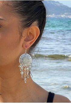 Silver earrings - Berber craftsmanship Moroccan jewelry Boho ethnic boho jew