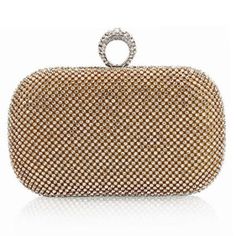 Product Name:European Diamond Ring Women's Clutch Bag Category:Accessories > Bags > Clutches Gross Weight/Package:0.43( kg ) Silhouette:Pillow Suitable Occasion:Party,Banquet,Casual,Wedding Pattern:Plain Closure Type:Magnetic Snap Gender:Women Interior Structure:Cell Phone Pocket,Document Pocket Size:Small Hardness:Hard Exterior:Solid Pocket Material:Rhinestone Embellishment:Diamond Size(cm):17*10*5.5 Glam Gifts, Wedding Handbag, نظارات شمسية, Gold Clutch, Small Lady, Ladies Clutch, Shoulder Chain, Evening Clutch Bag, Evening Clutch