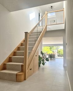 a staircase leading up to the second floor