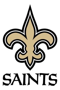 the new orleans saints logo on a white background