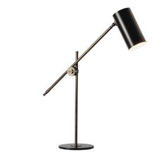 a black lamp on a white background