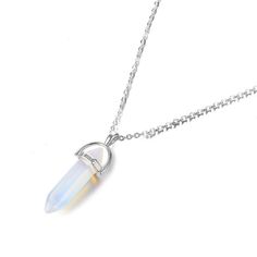 Opal Crystal Intention Necklace - Kristalmoon Opal Pendant Necklace, Quartz Crystal Pendant, Nature Collection, Trendy Necklaces, Necklace Fashion, Stone Pendant Necklace, Crystal Necklace Pendant, Opal Crystal, Opal Pendants