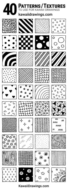 the patterns and textures used in this pattern book are very detailed, but they have been drawn