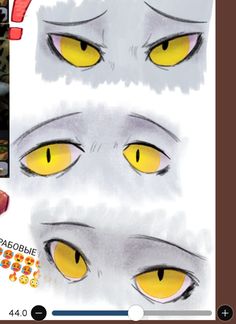 an image of some yellow cats eyes