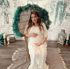 Maternity dresses Lace Baby Shower Dress, Baby Shower Maternity Dress, White Dress Plus Size, White Lace Maternity Dress, Beautiful Maternity Dresses, White Maternity Dresses, Maternity Dresses For Baby Shower, Lace Maternity Dress, Pink Slip Dress