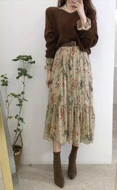 Rok Outfit, Moda Vintage, Maxi Skirts, Inspired Outfits, Look Vintage