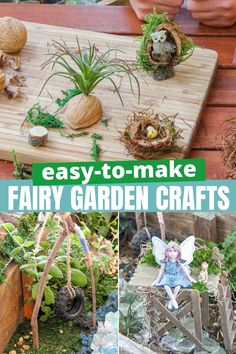 easy to make fairy garden crafts that are perfect for the little ones in your life