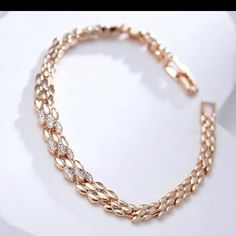 Gorgeous Rosegold Bracelet Swarovski Elements New Bundle To Save Stamped 925 High Quality Hypoallergenic Elegant Rose Gold Cubic Zirconia Diamond Bracelet, Elegant Sparkling Rose Gold Bracelet, Elegant Rose Gold Plated Bracelets, Elegant Rose Gold Cubic Zirconia Crystal Bracelet, Elegant Rose Gold-plated Bracelets, Elegant Rose Gold Crystal Bracelets, Elegant Rose Gold Crystal Bracelet For Anniversary, Sparkling Diamond Bracelets In Rose Gold, Rose Gold Plated Diamond Jubilee Bracelet