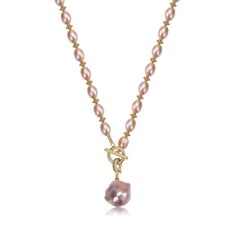 Purple Rice Pear Beads Baroque Pearl Pendant Necklace This Purple Rice Pear Beads Baroque Pearl Pendant Necklace features a freshwater nucleated baroque pendant pearl, with a length of 46cm and rice pearl size of 6-7mm. The unique baroque pearl pendant measures between 1.4-3.5cm and adds a touch of elegance to any outfit. Weighing 30g, this necklace is a versatile and stylish addition to your jewelry collection. Product Details: Pearl Type: Freshwater Baroque Pearls Pearl Size: Necklace pearls v Pear-shaped Baroque Pearl Drop Necklaces, Purple Necklace With Pearl Pendant, Elegant Pink Baroque Pearl Necklace, Pearl House, Purple Rice, Pink Baroque Pearl Single Strand Necklace, Pear-shaped Baroque Pearl Necklace With High Luster, Golden South Sea Pearls, Mabe Pearl