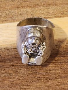 Vintage Carol Felley Storyteller Ring in sterling silver will look great and would make a great addition to your collection. Stamped 87, size 8 but could be resized by a jeweler. Ceremonial Symbolic Hand Cast Rings, Collectible Spiritual Jewelry Ring, Spiritual Collectible Jewelry Rings, Ceremonial Sterling Silver Rings With Polished Finish, Sterling Silver Rings With Polished Finish For Ceremonial Occasions, Sterling Silver Rings With Polished Finish For Ceremonies, Antique Hand Cast Rings For Anniversary, Hand Cast Antique Rings For Anniversary, Vintage Open Ring For Ceremonial Occasions