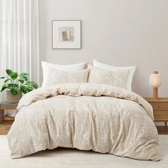 Duvet Covers : Page 22 : Target Top Of Bed, Jacquard Design, Down Comforter, Healthy Sleep, Cotton Duvet Cover, Dream Spaces, Cotton Duvet, Queen Bed