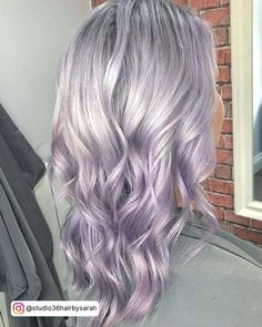 Silver Lavender Hair Color Lavender Ice Hair Color, Lilac Silver Hair, Pastel Lavender Hair, Pastel Blonde