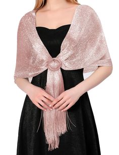 PRICES MAY VARY. ☆ Mesmerizing Elegance☆Step into any formal affair exuding sheer glamour with our Sparkling Metallic Shawls. Crafted to dazzle, these shawls add a touch of opulence to any ensemble. Whether it's an evening soirée, a wedding, or a high-society event, embrace timeless elegance reminiscent of the roaring '20s or a modern, sophisticated allure. Effortlessly elevate your style by pairing it with dress or a gown, creating a statement piece that transcends fashion eras. ☆ Dazzling Meta Elegant Festive Shawl For Formal Occasions, Elegant Fitted Festive Shawl, Elegant Pink Shawl For Party, Elegant Sequined Shawl For Festive Occasions, Elegant Evening Shawl With Sequins, Fall Wedding Guest, Fall Wedding Guest Dress, Semi Formal Dresses, Women Shawl