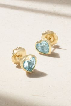 Give a gift as unique as that special someone with Irene Neuwirth's one-of-a-kind earrings. They're made from 18-karat gold and set with charming aquamarine hearts. Discover more heart-shaped designs in our edit of the jeweler's 'Love' collection. Luxury Polished Finish Earrings For Gift, Luxury Heart Cut Sterling Silver Earrings, Yellow Gold Sterling Silver Heart Earrings Fine Jewelry, Yellow Gold Sterling Silver Heart Earrings, Luxury 14k Gold Earrings Gift, Luxury 14k Gold Earrings For Gifts, 14k Gold Earrings Fine Jewelry For Her, 14k Gold Heart Earrings Fine Jewelry, 14k Gold Earrings Fine Jewelry As Gift For Her