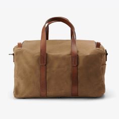 Weekender Bag in waxed canvas | Ethically Made | Nisolo Filson Bags, Long Weekend Getaways, Leather Weekender, Ethical Fashion Brands, Waxed Canvas, Weekend Getaway, Waxed Cotton, Long Weekend, Vegetable Tanned Leather