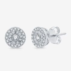 Diamond Clarity: I1Earring Back: FrictionSetting: ProngShape: RoundStone Cut: RoundDiamond Color: H-IMetal Color: WhiteEarring Length: 8mmEarring Width: 8mmRounded Carat Weight: 1/4 Ct. T.w.Metal: Sterling SilverCare: Wipe CleanStone Type: 34 Genuine DiamondAuthenticity: Lab Grown DiamondBirthstone: April BirthstoneEarrings Style: Stud Earrings, Halo EarringsCountry of Origin: Imported Anniversary Round Cluster Earrings In White, White Round Diamond Cut Cluster Earrings, White Round Cluster Earrings With Diamond Cut, White Round Cluster Earrings For Anniversary, Classic White Round Cluster Earrings, Classic White Cluster Earrings, White Diamond Halo Earrings In Fine Jewelry Style, Fine Jewelry White Diamond Earrings With Halo, White Diamond Halo Earrings Fine Jewelry