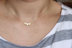 Gold heart necklace, tiny heart necklace, sister gift, dainty heart necklace, delicate necklace, bri Dainty Heart Charm Necklace For Best Friend Gift, Dainty Heart Charm Necklace For Best Friend, Dainty Heart Pendant Charm Necklace For Best Friend, Dainty Heart Pendant Necklace For Best Friend, Cute Jewelry For Best Friend Gift, Dainty Tiny Charm Necklaces For Mother's Day, Heart Charm Jewelry For Bridesmaid Gift, Heart-shaped Charm Necklaces For Best Friend, Heart Shaped Charm Necklaces For Best Friend