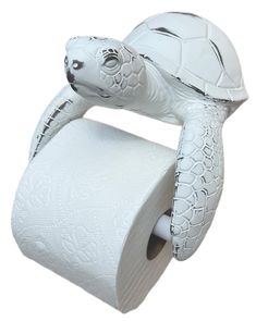 a turtle shaped toilet paper roll holder