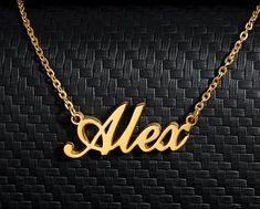 "--------------------------------------------- PRODUCT INFORMATION --------------------------------------------- * A unique name necklace is special for yourself. the name necklace is very eye-catching, * perfect for pairing with any outfit, it can match with necklace,fashionable and beautiful. * offer a wonderful way to show off your unique personality. * Material is Stainless Steel,18K gold/silver/rose gold plated. Chain length 14.5\" --------------------------------------------- HOW TO ORDER Personality Gifts, Boys Necklace, Photo Ring, Baby Jewelry, Custom Earrings, Gold Chain Necklace, Silver Rose Gold, Silver Roses, Name Necklace