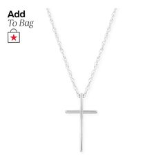 in stock Elegant Pendant Cross Necklace With Adjustable Chain, Elegant Cross Jewelry With Adjustable Chain, Elegant Jewelry With Adjustable Cross Chain, Classic Cross Jewelry With Adjustable Chain, Elegant Clavicle Chain Jewelry With Cross Pendant, Elegant Tarnish-resistant Cross Pendant Necklace, Elegant Clavicle Chain With Cross Pendant Jewelry, Elegant Clavicle Chain With Cross Pendant, Minimalist 14k Gold Cross Pendant Jewelry