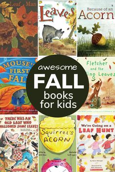 some children's books with the title awesome fall books for kids