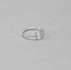 Square silver ring, geometric, minimalist sterling silver simple ring, everyday jewellery, gift for her Simple, minimalist, everyday ring, can be worn along with others but looks great on its own too. The sides of the square measure approx. 7 mm. This ring is made to order; please make sure you choose your size. Convo me if your size is not available. Feel free to ask me if you don't know which is the right size for you. Each ring is handmade to order and may slightly vary from the pictures. Ple Ring Geometric, Everyday Jewellery, Ring Everyday, Sleeper Earrings, Silver Rings Simple, Everyday Ring, Simple Ring, Geometric Ring, Everyday Rings