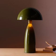 Abigail Ahern Leoma Lamp, 2 Colors | Food52 Tall Mushroom Lamp, Olive Green Table Lamp, Accent Table Lamp, Mid Century Modern Bedside Lamp, Cozy Bedroom Lamp, Midcentury Modern Lighting Fixtures, Midcentury Modern Lamp, Kids Bedroom Lighting, Eclectic Lamp