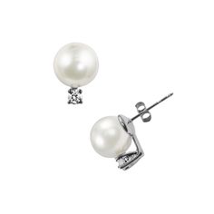 Akoya cultured pearls and diamond accents give these stud earrings breathtaking elegance. Click on this JEWELRY & WATCHES GUIDE to learn about fit, styles, materials and more!Earring Details: Length: 9-mm Backings: post Metal: 14k white gold Cultured Pearl Details: Type: Akoya Shape: round Size: 6-6.5-mm Color: white Diamond Details: Carat total weight: less than .1 Cut: round Color: G-H Clarity: I1 Setting: prong Image(s) may be enlarged to show detail. Diamond weights are approximate. Diamond Rose Gold Cuff Bracelet, Western Designs, White Gold Stud Earrings, Rose Gold Wedding Jewelry, Crystal Cuff Bracelet, Post Metal, White Gold Earrings Studs, White Gold Studs, Pearl Earrings Wedding