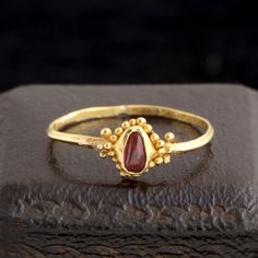 This (wearable!) ring was made at the tail end of the Middle Ages and the dawn of the Renaissance, the 14th - 15th c. A short list of what was happening in Europe then: the Crusades were being fought in the Holy Land, Gothic art and architecture was at its height, and the university system as we know it was being born. Europe's identity and culture was being formed through literature, religion, and the arts (including jewelry!) The age of sea exploration was yet to come. A survivor of all this Middle Age Jewelry, Medieval Jewelry Aesthetic, 16th Century Jewelry, Ancient Rings, Medieval Ring, The Crusades, Byzantine Jewelry, Medieval Rings, Medieval Aesthetic