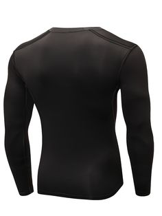 Introducing our Mens QuickDry Long Sleeve Workout Shirts 3Pack, perfect for your active lifestyle. Our shirts are designed with high-quality polyester fabric that offers a high stretch for ultimate comfort. Whether you're hitting the gym, going for a run, or just running errands, these shirts are versatile and stylish for any occasion. Benefits of our Mens QuickDry Long Sleeve Workout Shirts 3Pack include: Quick-drying fabric to keep you feeling fresh and dry throughout your workouts Long sleeves provide extra protection from the sun and elements High stretch material allows for a full range of motion during any activity Breathable fabric keeps you cool and comfortable during even the toughest workouts Versatile design can easily transition from the gym to casual wear Don't miss out on the Long Sleeve Elastane Sports Tops, Elastane Long Sleeve Sports Tops, Functional Moisture-wicking Elastane Tops, Moisture-wicking Black Crew Neck Rash Guard, Black Moisture-wicking Crew Neck Rash Guard, Breathable Elastane Tops For Gym, Black Moisture-wicking Sports Shirt, Fitted Black Shirt For Gym, Black Sportswear Top For Outdoor Activities