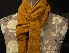 "Please take a look at this beautiful, soft handwoven rayon chenille scarf. It measures a generous 7\" x 71\", not including 3\" of fringe, long enough to wear many different ways. It is an elegant shade of goldish brown. Perfect as a gift for a loved one or yourself. Color: Goldish Brown (The close up picture is the best representation of the color) Care: For best results please dry clean I do not offer free shipping, I will only charge you exactly what it costs me for shipping, I will refund y Chenille Scarf, The Close, Close Up Pictures, Color Care, Wool Hat, Scarf Wrap, Scarf Accessory, Close Up, That Look